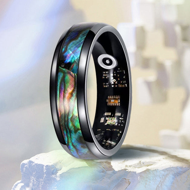 Wrongduck Rainbow Shell Bluetooth Smart Ring Health Tracker