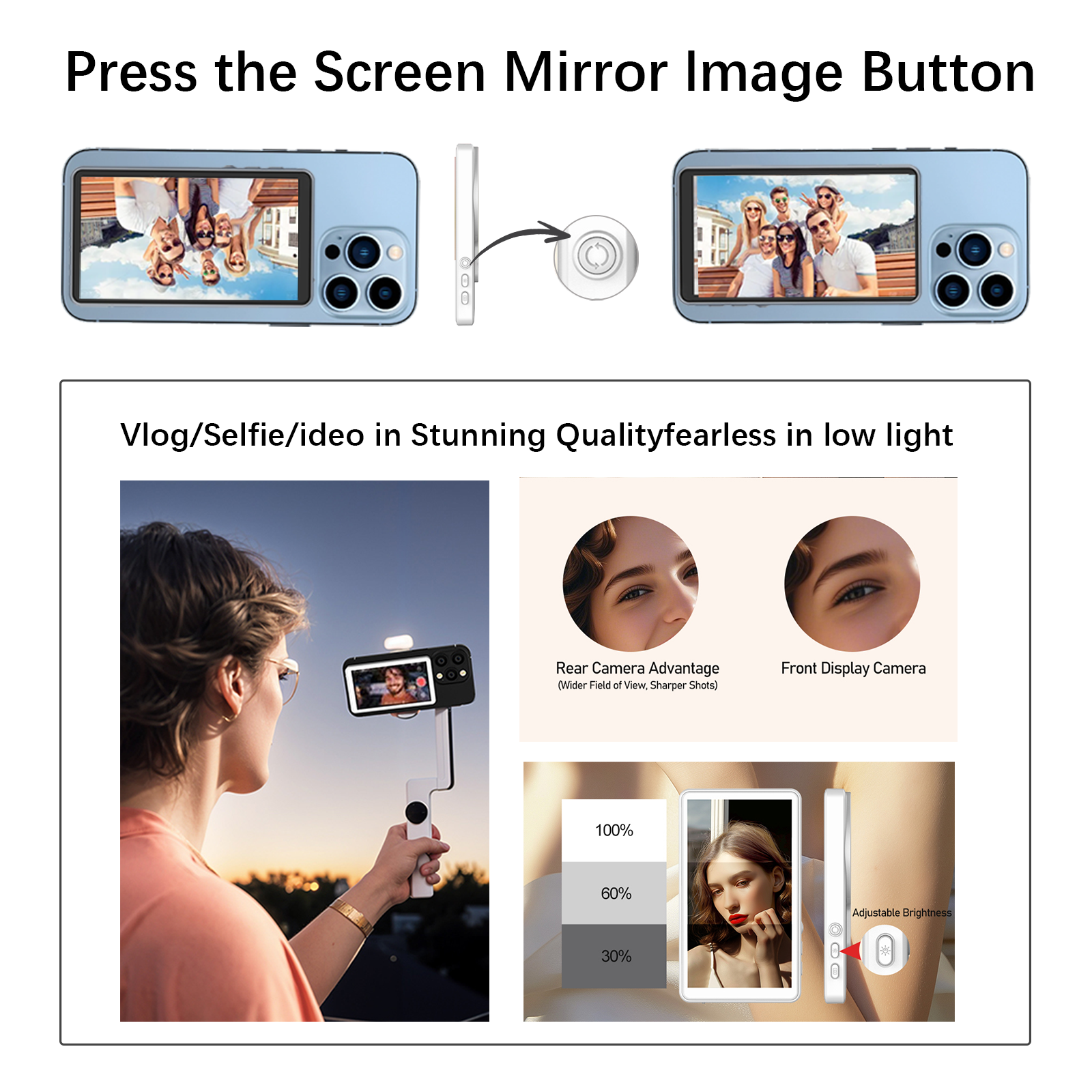 Wrongduck QS1 Phone Vlog Selfie Monitor Screen