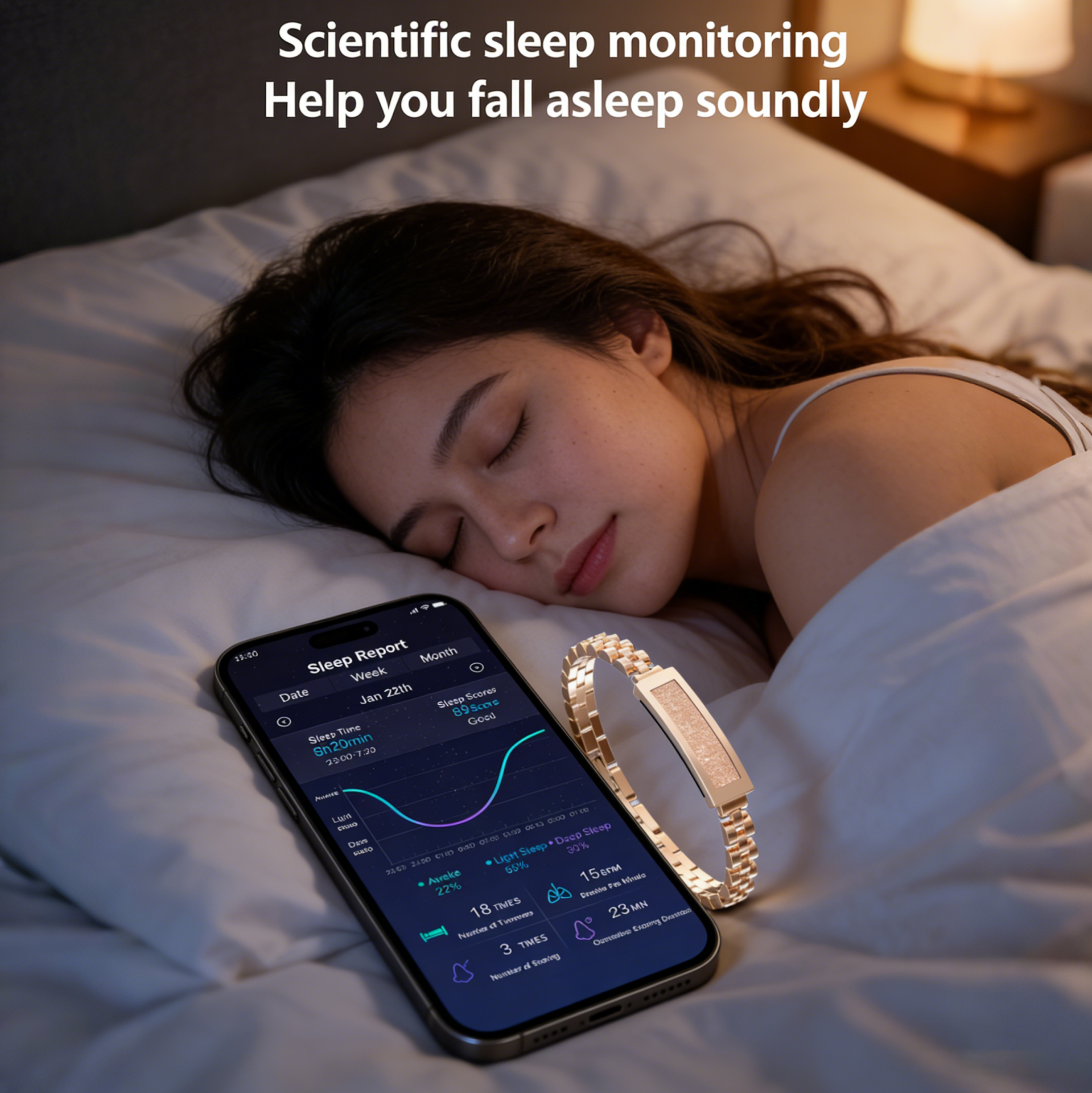 Wrongduck Smart Bracelet Health Fitness Tracker for Women