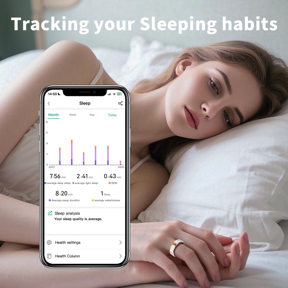 Wrongduck Butterfly Pattern Bluetooth Smart Ring Health Tracker