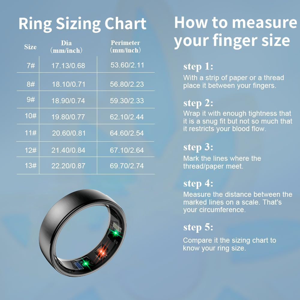 Anillo inteligente Bluetooth Wrongduck SR5 para monitorizar la salud