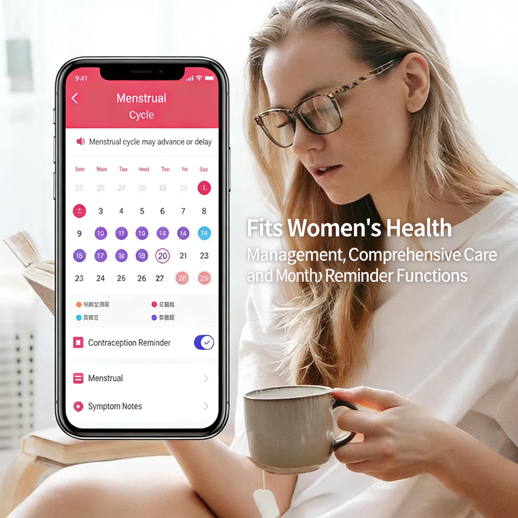 Wrongduck Retro Bluetooth Smart Ring Health Tracker for Women