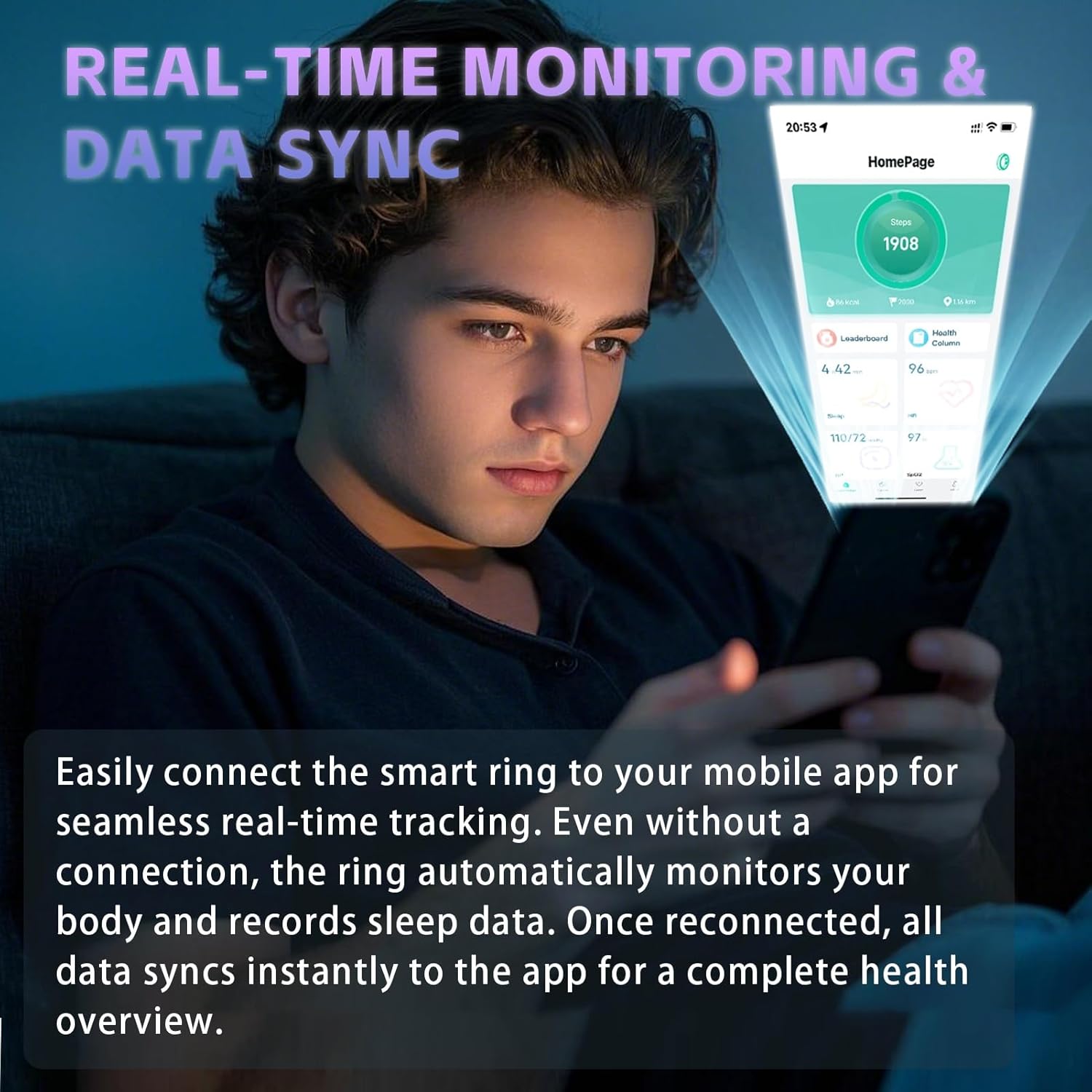 Wrongduck Bluetooth Smart Ring mit Satin-Finish als Gesundheitstracker