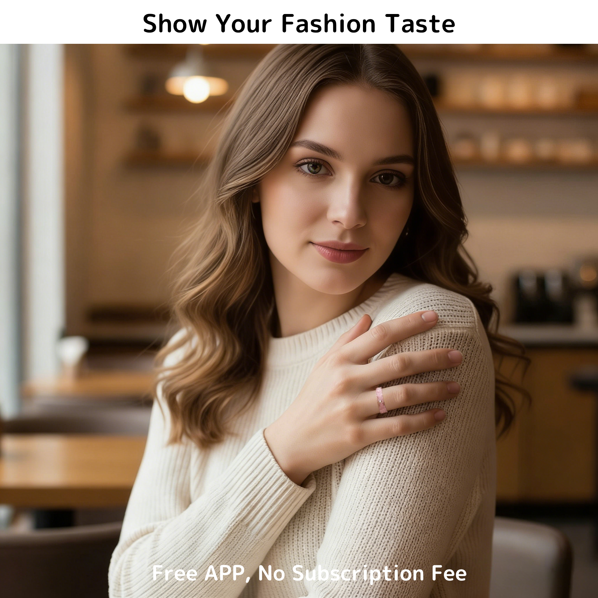 Wrongduck Retro Bluetooth Smart Ring Health Tracker for Women