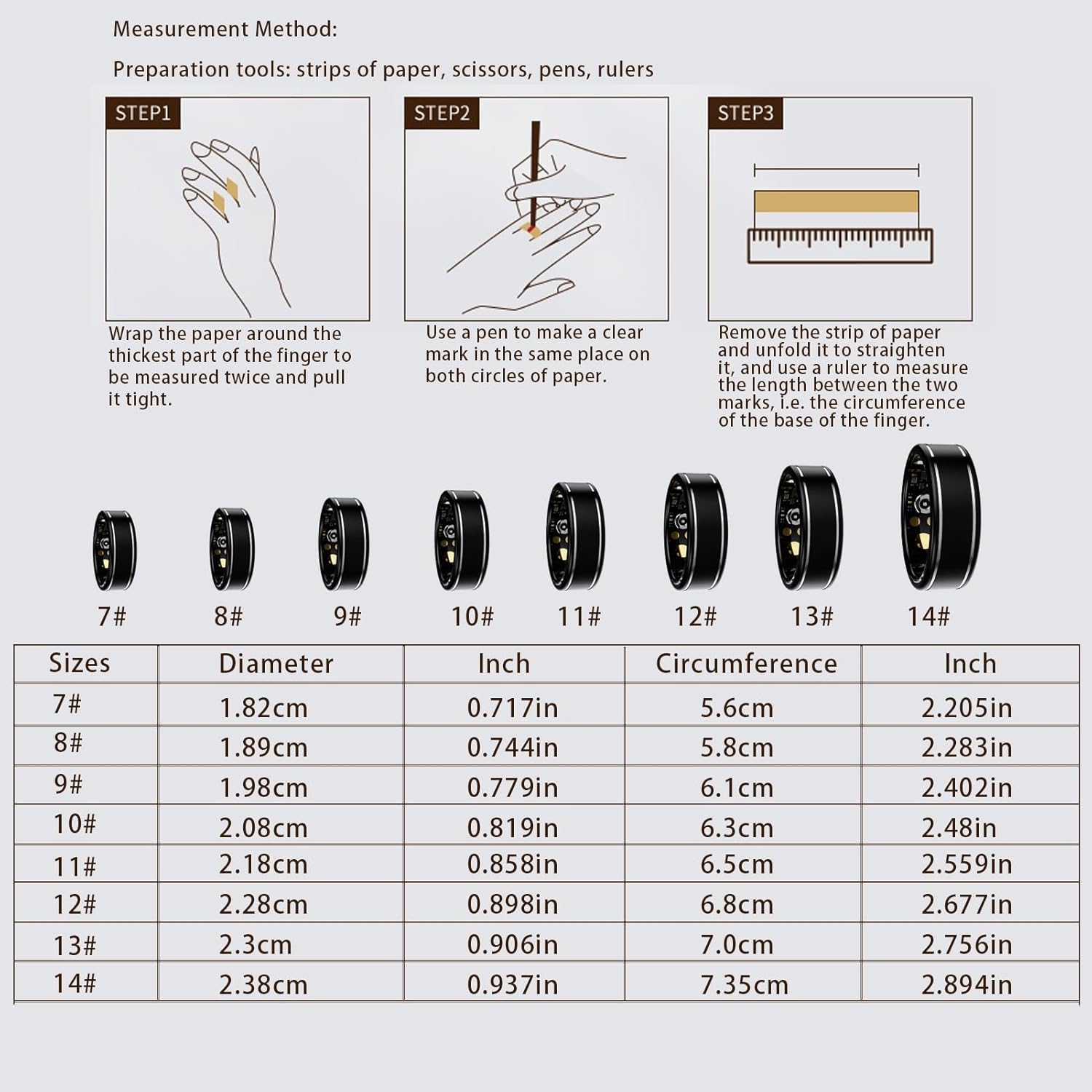 Wrongduck Bluetooth Smart Ring mit Satin-Finish als Gesundheitstracker