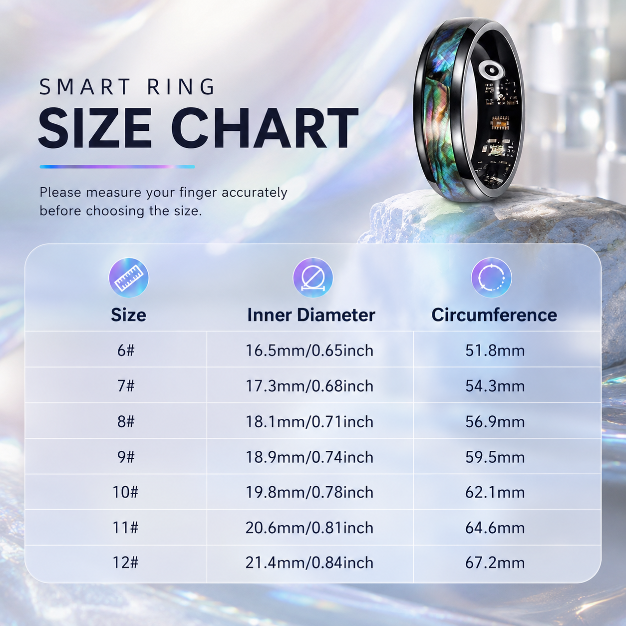 Wrongduck Nebula Bluetooth Smart Ring Health Tracker