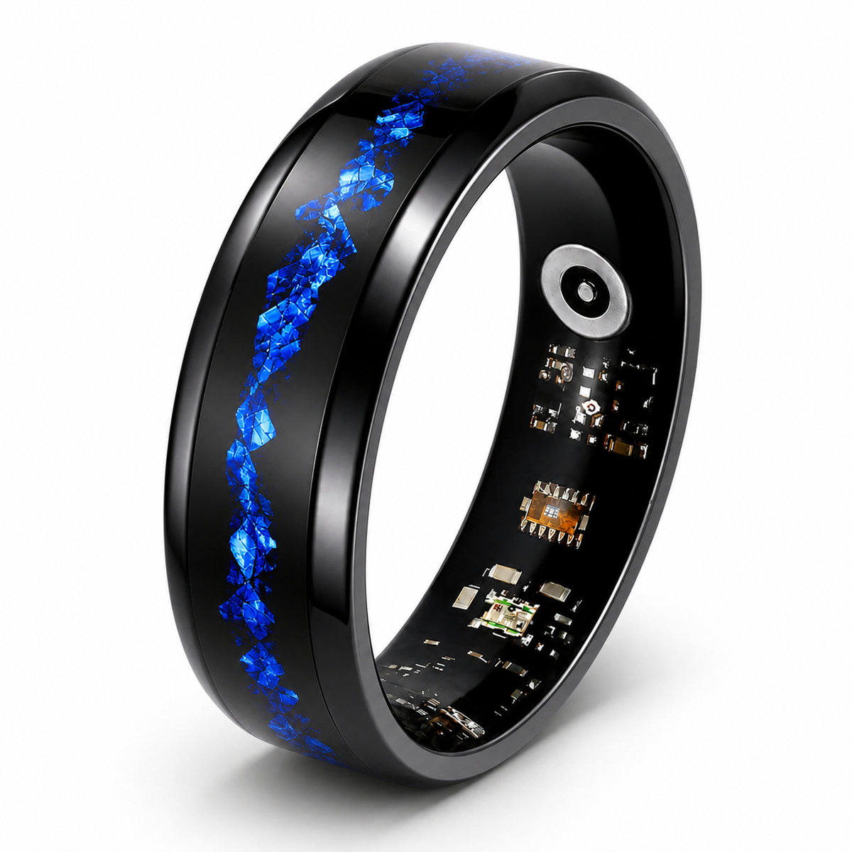 Wrongduck Galaxy smart ring angled white background product view#color_galaxy