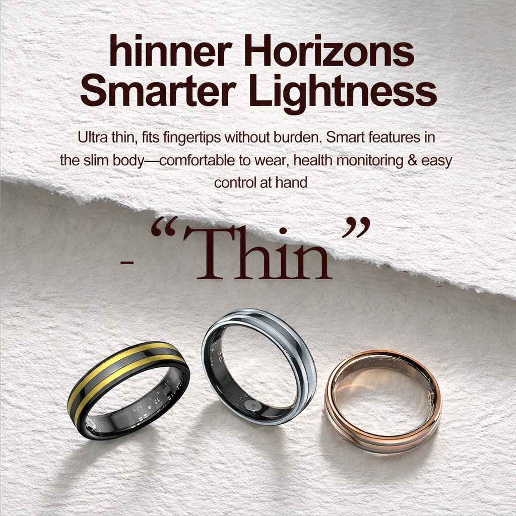 Wrongduck HR2 Bluetooth Smart Ring Gesundheits-Tracker