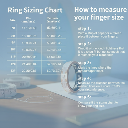 Wrongduck Retro Bluetooth Smart Ring Health Tracker for Women