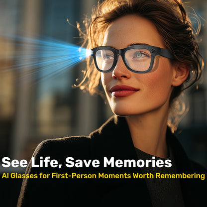 Wrongduck SG9 Bluetooth AI Smart Glasses with Camera