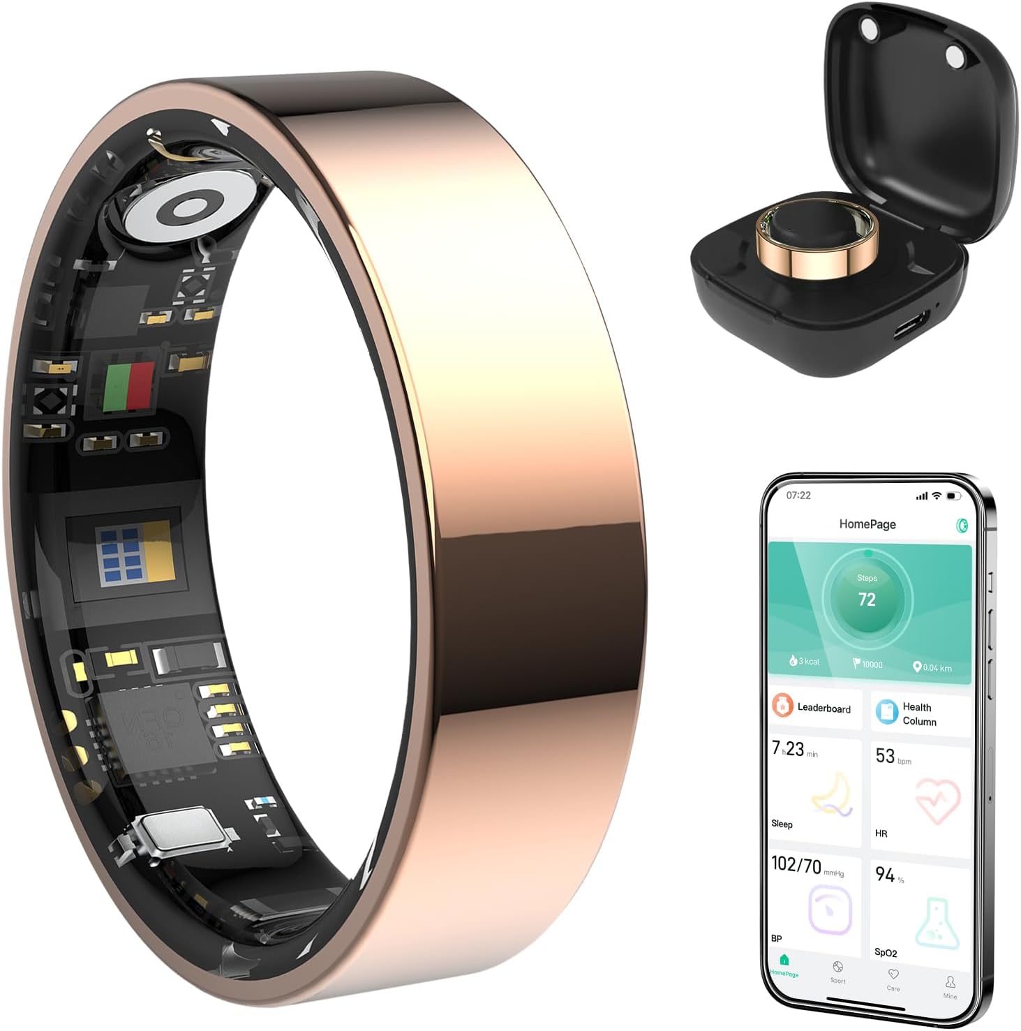 Wrongduck SR1 Bluetooth Smart Ring Gesundheitstracker 