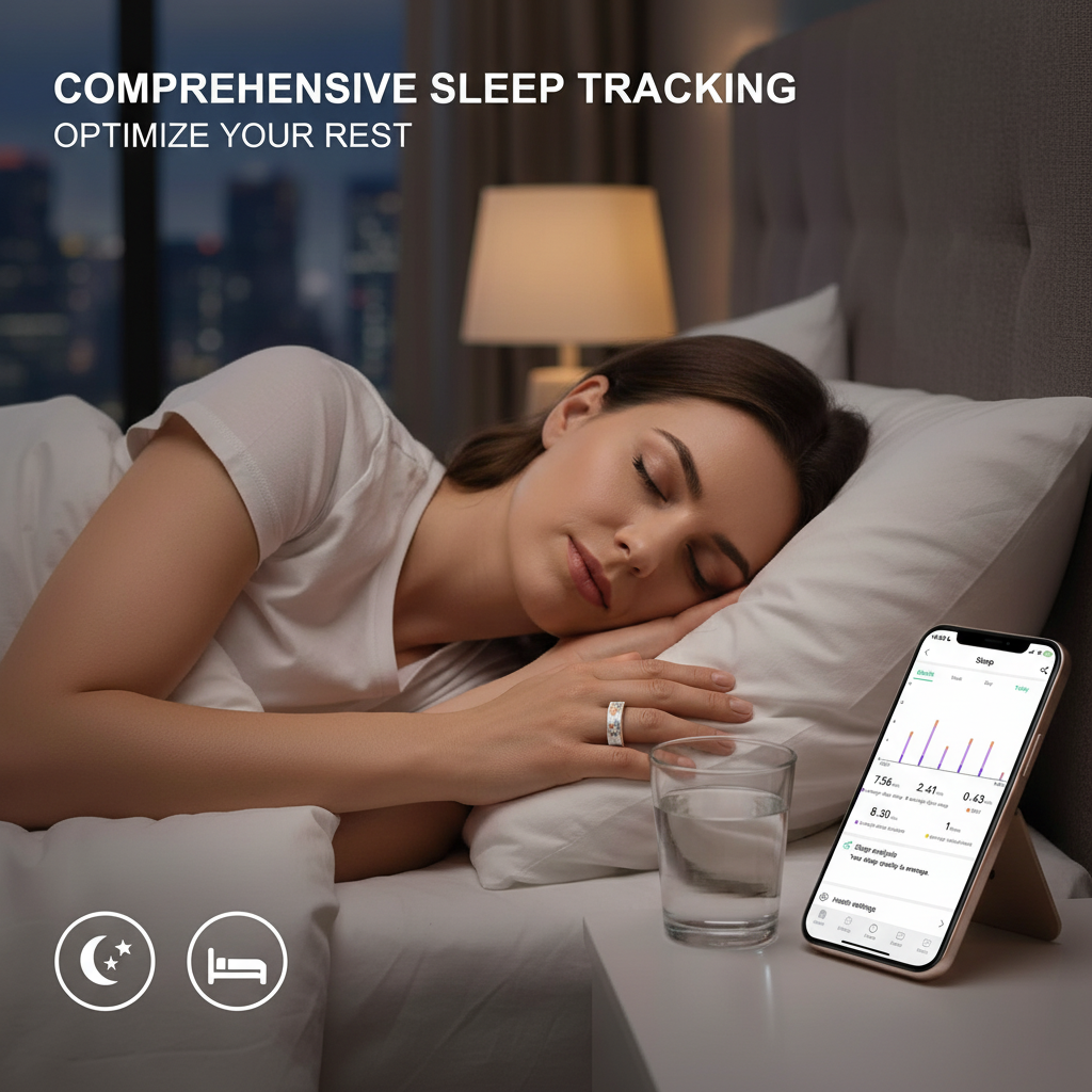 Wrongduck Butterfly Pattern Bluetooth Smart Ring Health Tracker