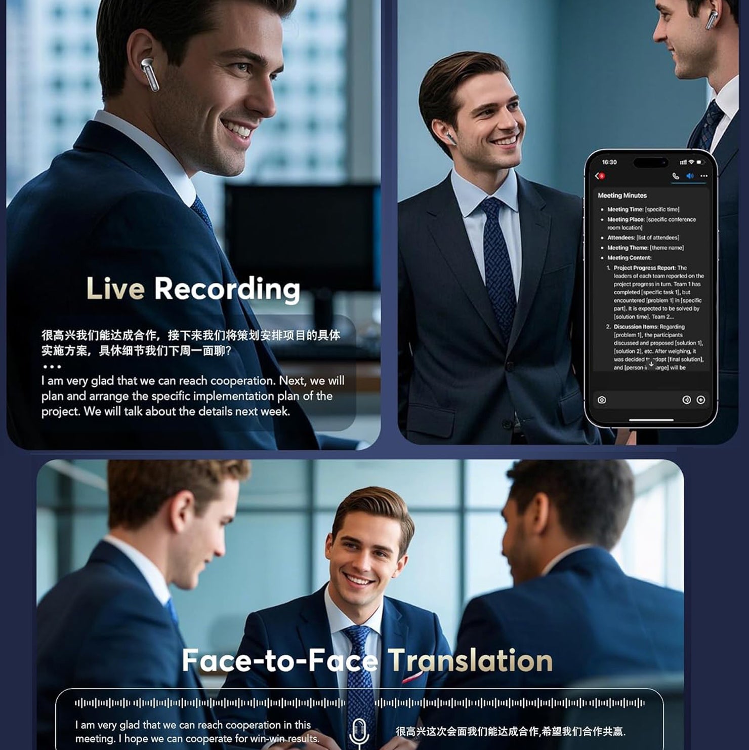 Wrongduck Q10 Ai Translator Wireless Bluetooth Earbuds