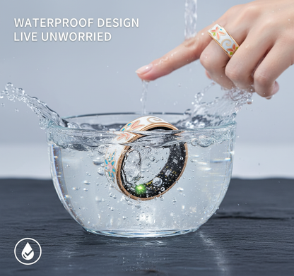 Wrongduck Butterfly Pattern Bluetooth Smart Ring Health Tracker