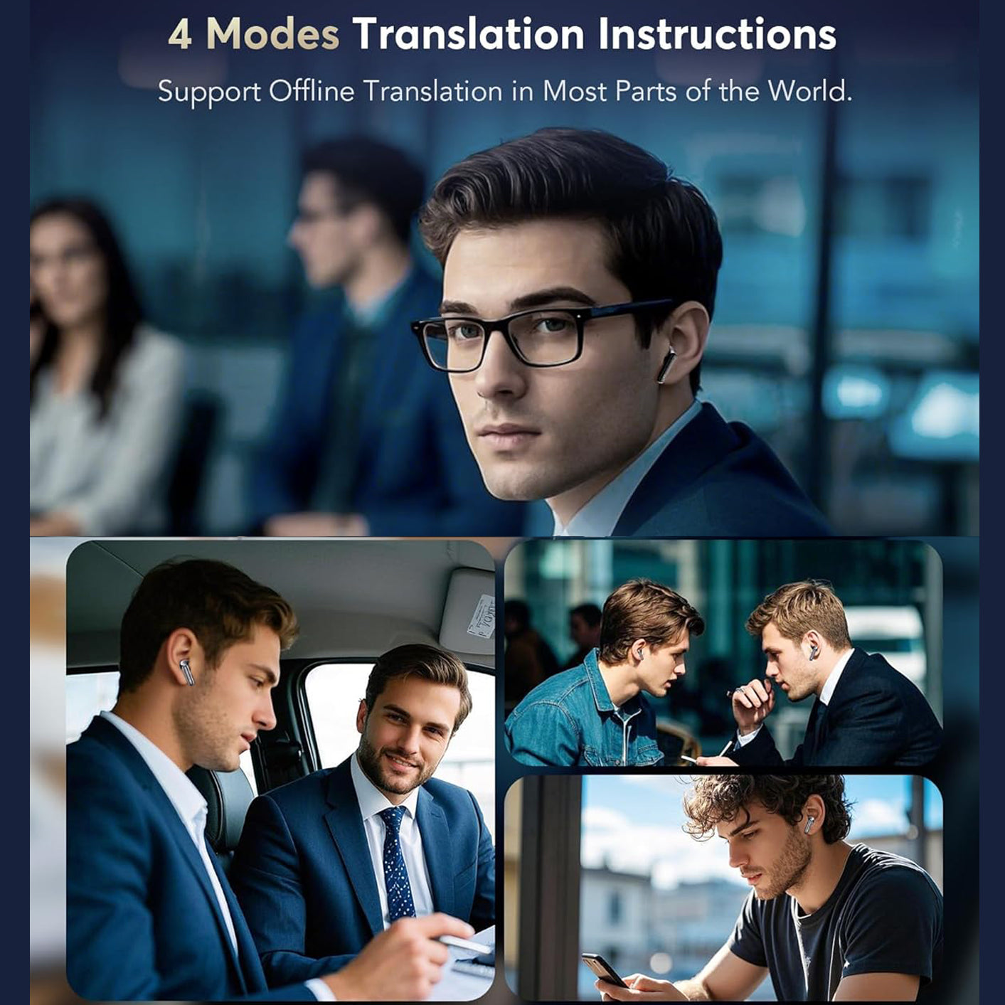 Wrongduck Q10 Ai Translator Wireless Bluetooth Earbuds