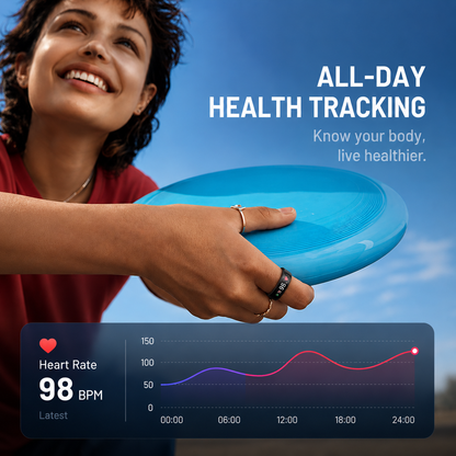 Wrongduck SY1 Bluetooth Smart Ring Health Tracker Vibration Alerts