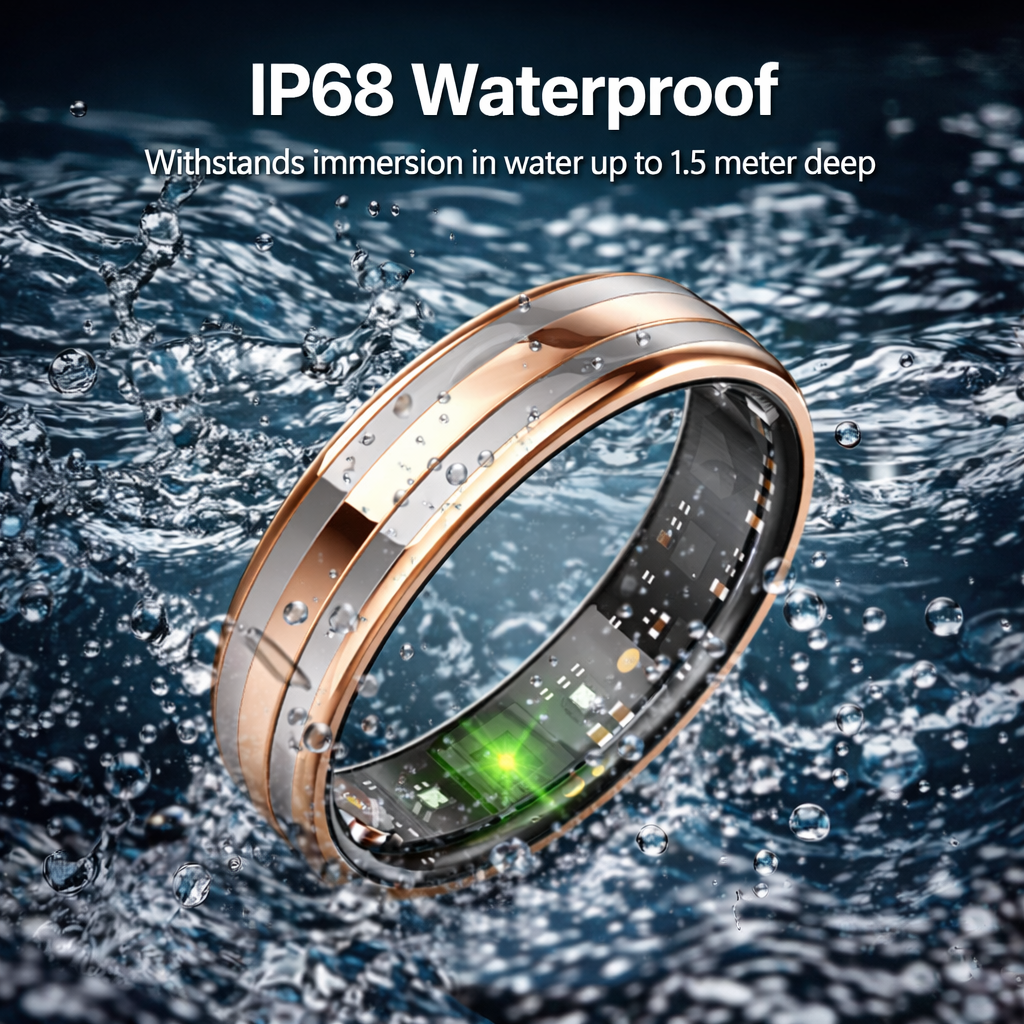 Wrongduck HR2 Bluetooth Smart Ring Gesundheits-Tracker