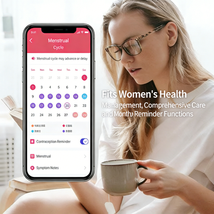 Wrongduck Retro Bluetooth Smart Ring Health Tracker for Women