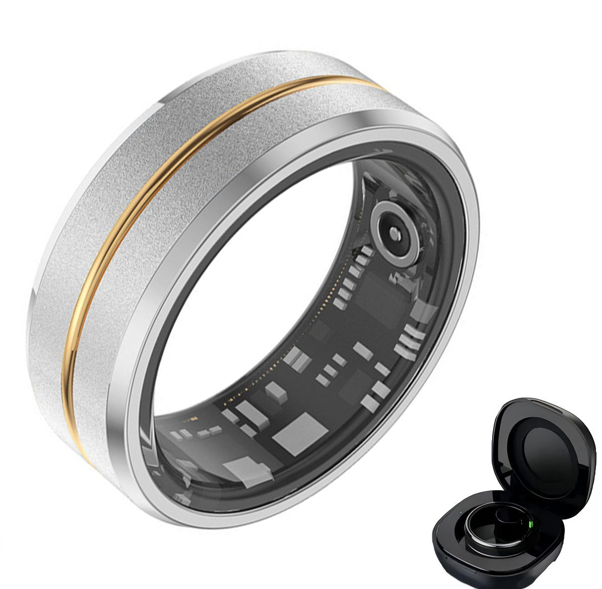 Anillo inteligente Bluetooth circular Wrongduck para monitor de salud