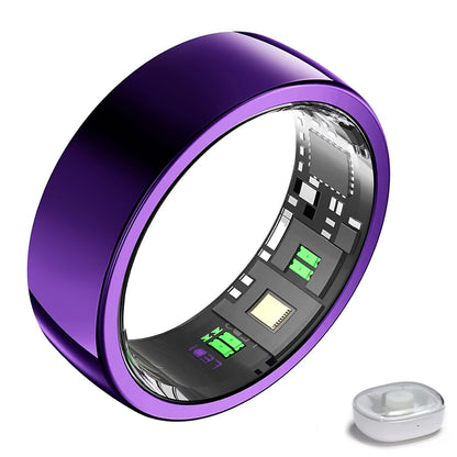 Wrongduck Purple Bluetooth Smart Ring Health Tracker