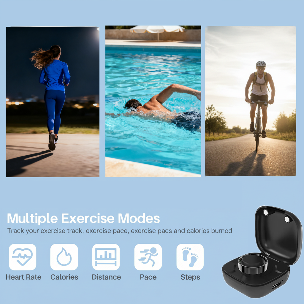 Wrongduck SR1 Bluetooth Smart Ring Health Tracker