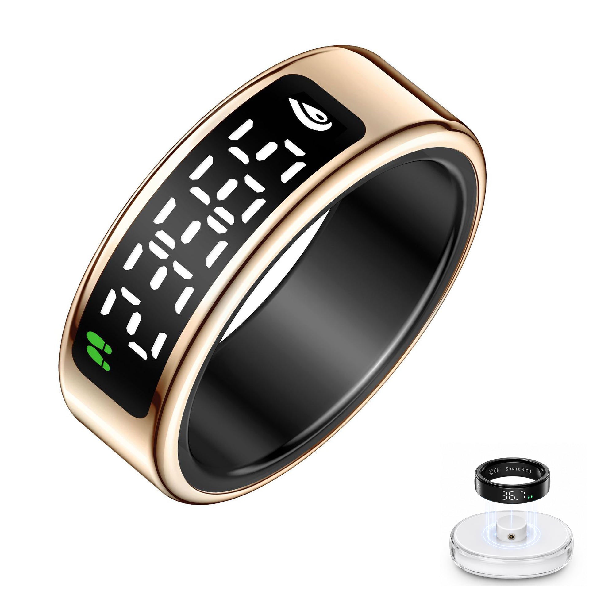 Wrongduck SY1 Bluetooth Smart Ring Health Tracker Vibration Alerts