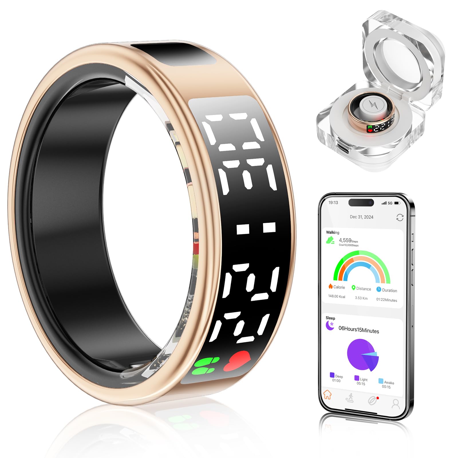 Wrongduck SR2 Bluetooth Smart Ring Health Tracker