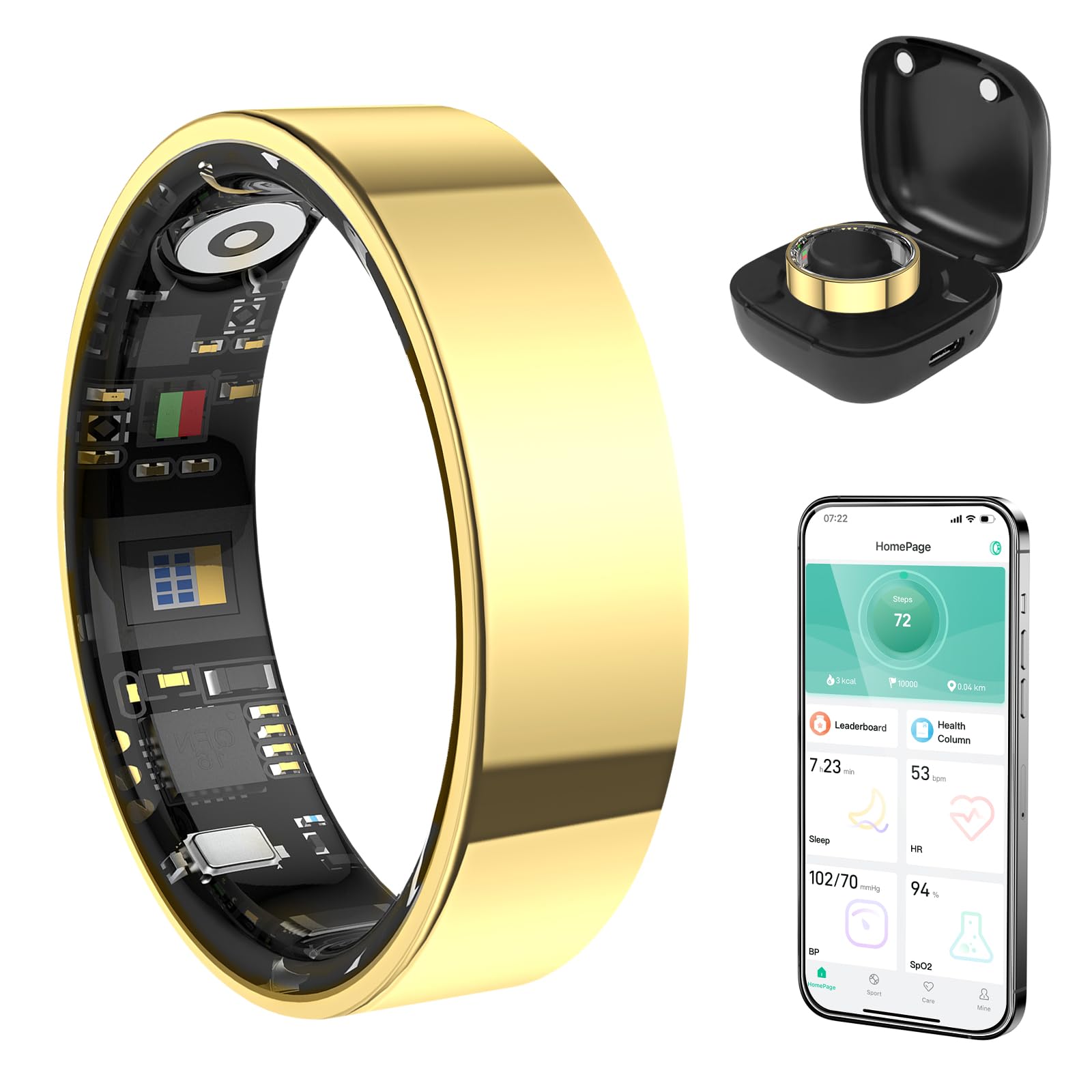 Wrongduck SR1 Bluetooth Smart Ring Gesundheitstracker 