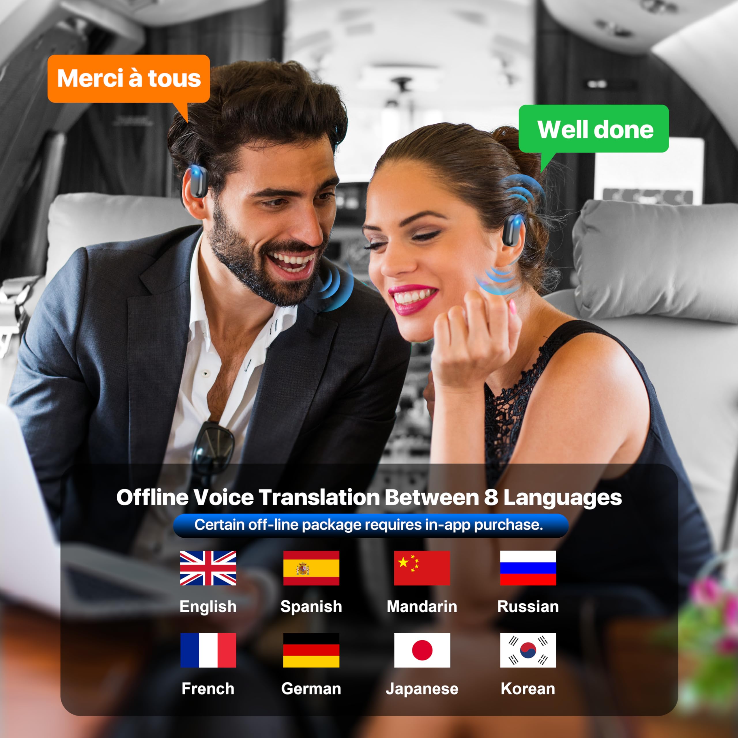 Wrongduck M75 Ai Translator Kabellose Bluetooth-Ohrhörer 