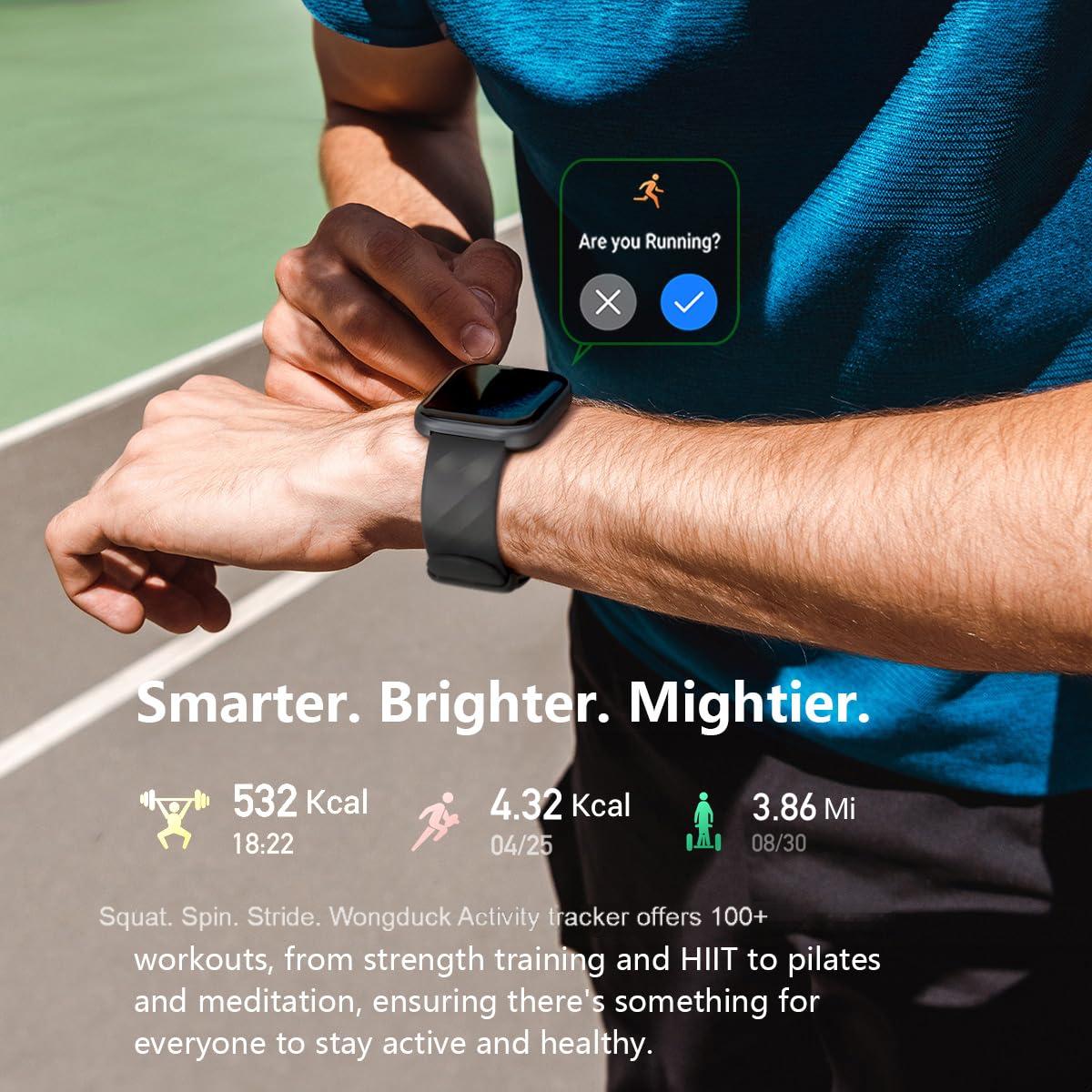 Wrongduck HM57 Smartwatch Erweiterter Gesundheits- und Fitness-Tracker 