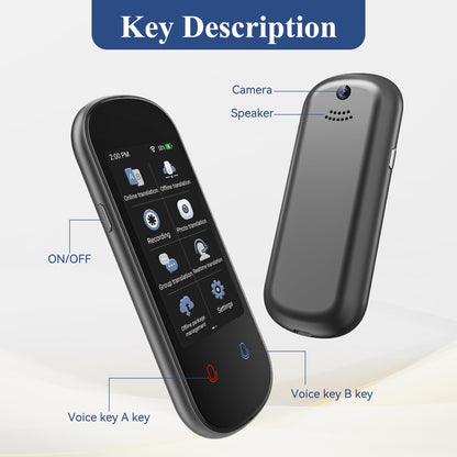 Wrongduck Z2 Portable AI Translator Language Translator