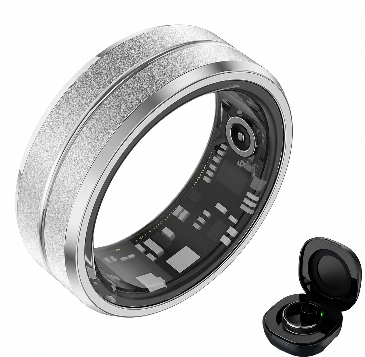 Anillo inteligente Bluetooth circular Wrongduck para monitor de salud