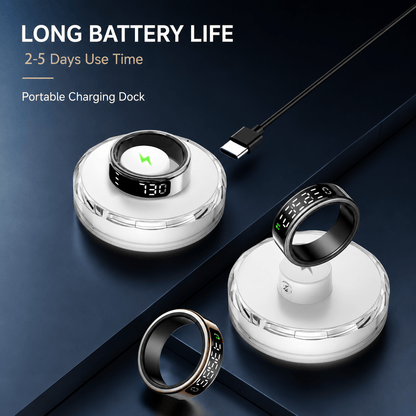 Wrongduck SY1 Smart Ring with LED Display, Vibration Alerts & Sleep Tracking - Wrongduck