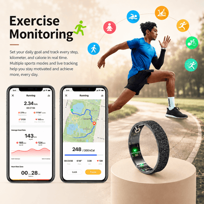 Wrongduck V3 Matte Smart Ring – Health, Sleep & Activity Tracker - Wrongduck